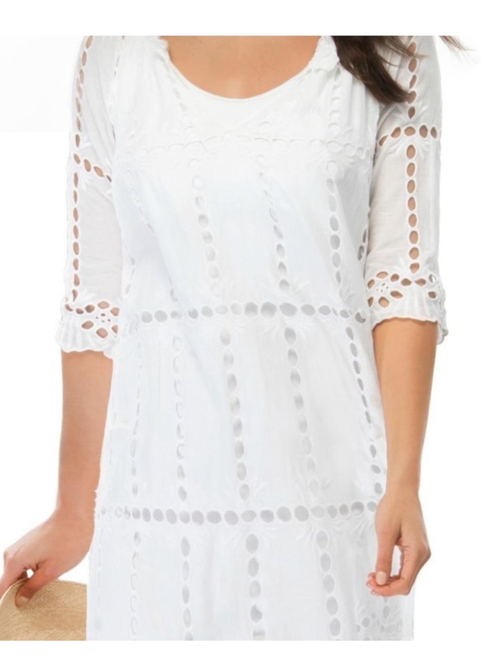 Gretchen Scott Heidi Eyelet Dress W/Liner Size XL